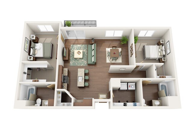 Floorplan - The Gardens Apartments