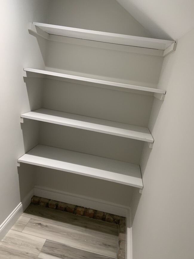 closet with shelving and hanging room - 134 Wheatley Rd