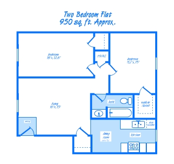 Two Bedtoom Flat - Saratoga Springs