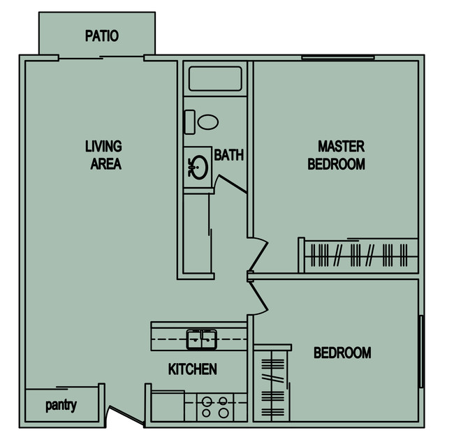 Floorplan - Hillside Village Apartments