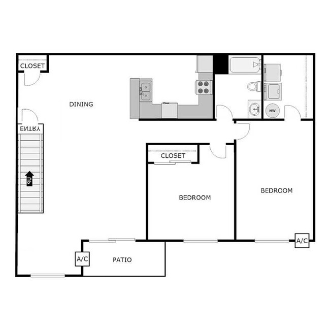 Floorplan - COMMERCIAL SQUARE APTS