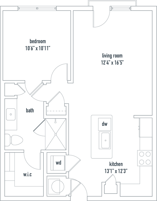 Floorplan - XThe Dartmouth North Hills Apartments