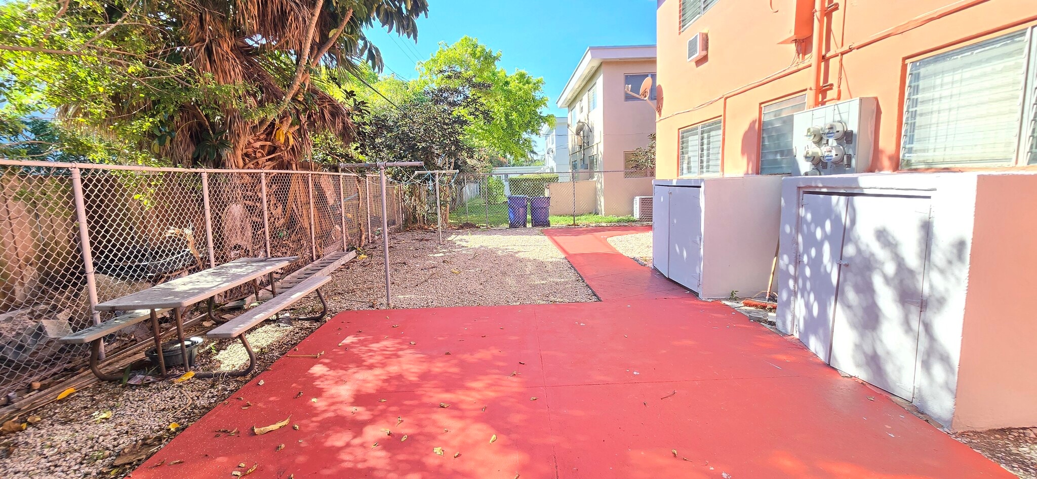 Back patio w/laundry - 744 85th St