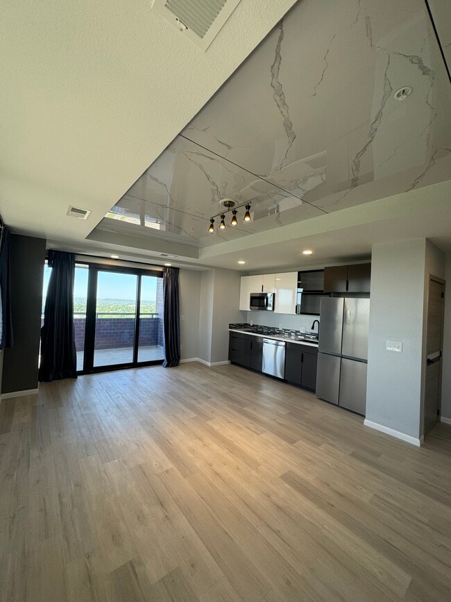 Kitchen / Living - Type C - Reese Tower Apartments