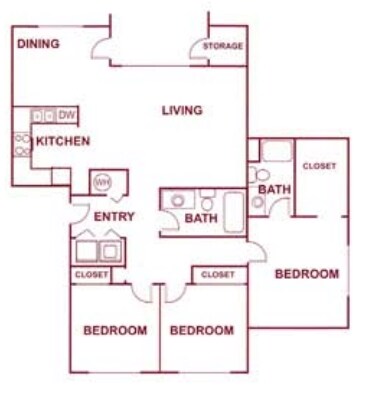 Floorplan - Wintercrest Apartments