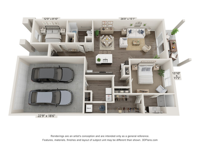 Floorplan - The Hammocks at Geneseo II