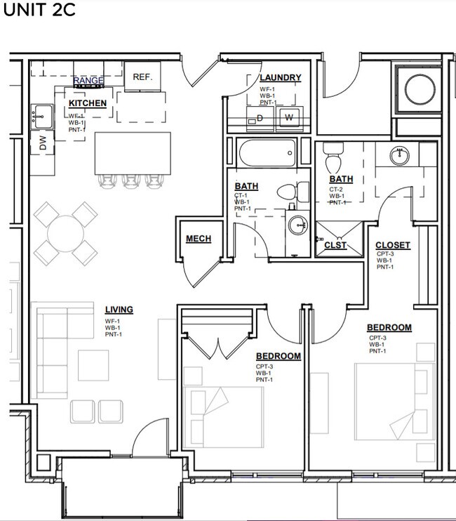 Floorplan - Dalmore Apartments