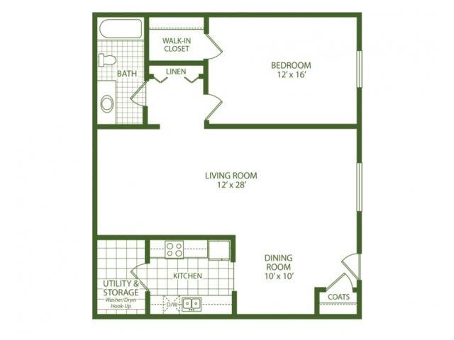 Floorplan - Park Place Apartments