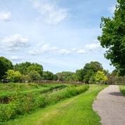 Walking/Biking path access in backyard on Cascade Creek - 525 8th St NW