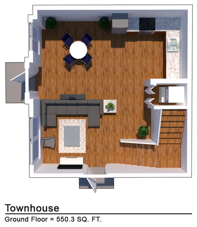 2 bedroom Townhouse - 1st FL - Douglas Enclave