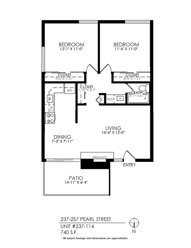 Floorplan - Pearl Street Flats