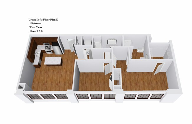 Urban Lofts Floor Plan D - Crescendo Loft Apartments