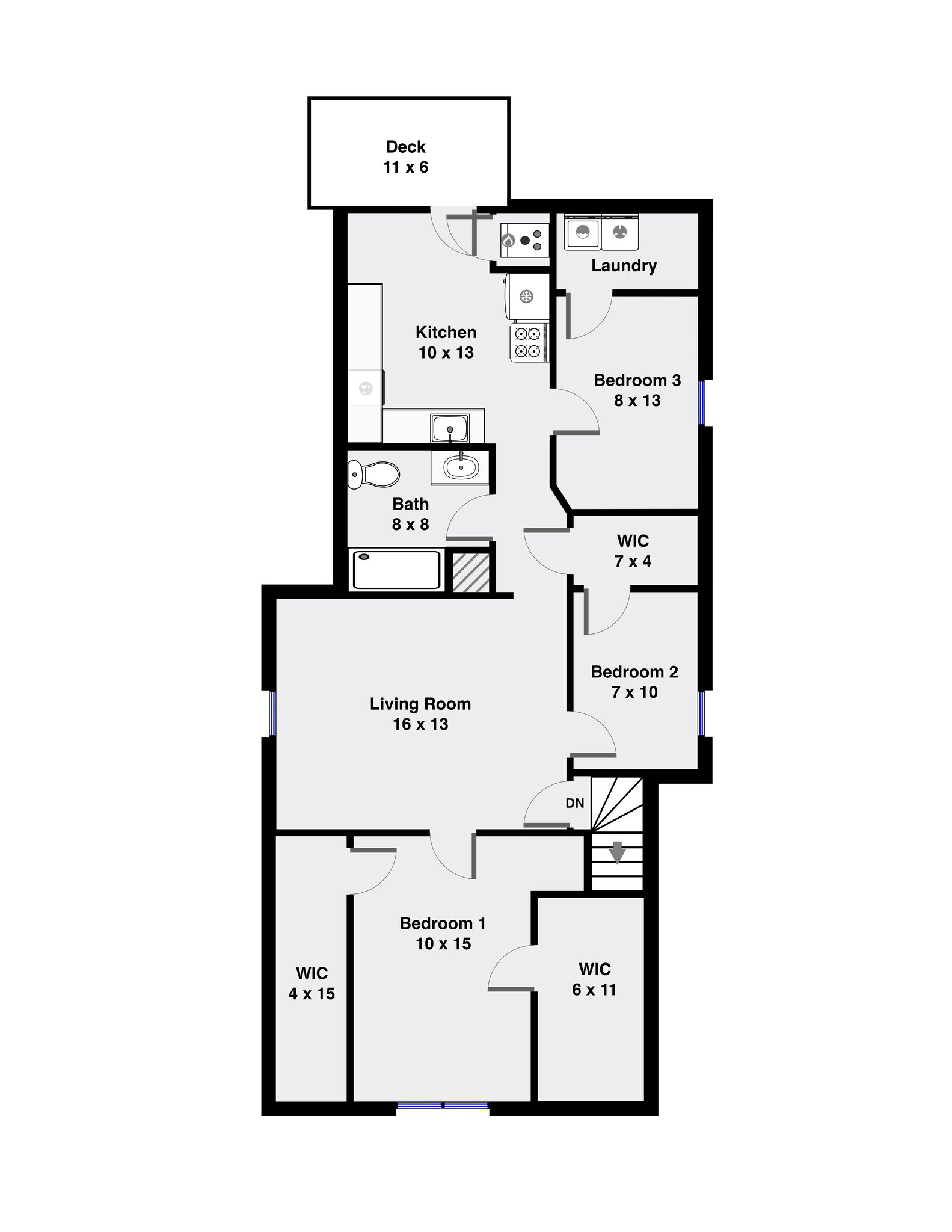 Floor Plan - 2634 N Lawndale Ave