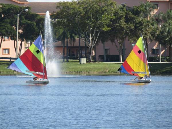 MAIN LAKE with community sailboats - 1251 SW 134th Way