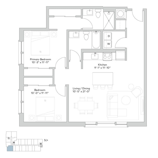 Floorplan - 520 East