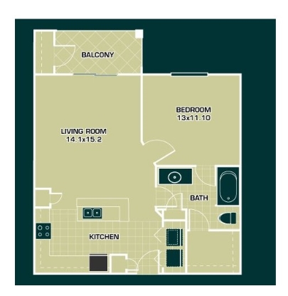 1BR/1BA - Cumberland on Granbury