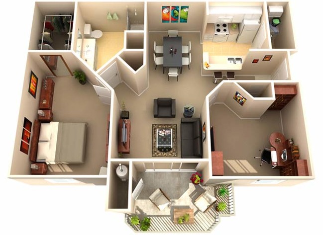 Floorplan - Rolling Oaks Apartment Homes