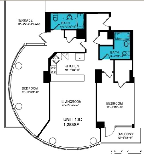 2BR/2BA - Victoria Tower