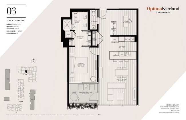 Floorplan - Optima Kierland Apartments