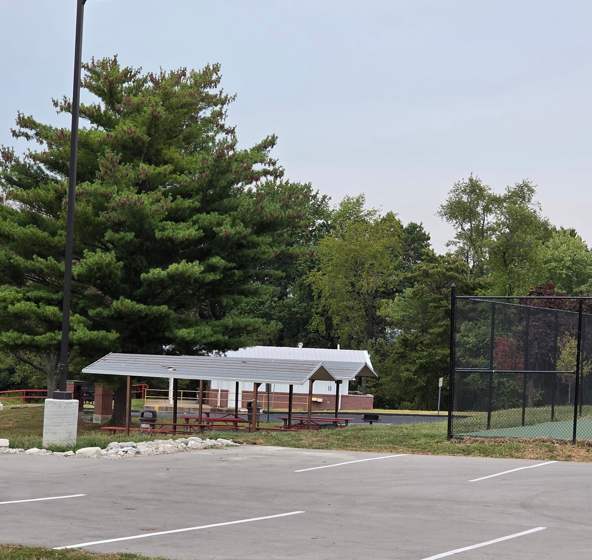 Pavillion view from kitchen window - 5421 Bermuda Dr