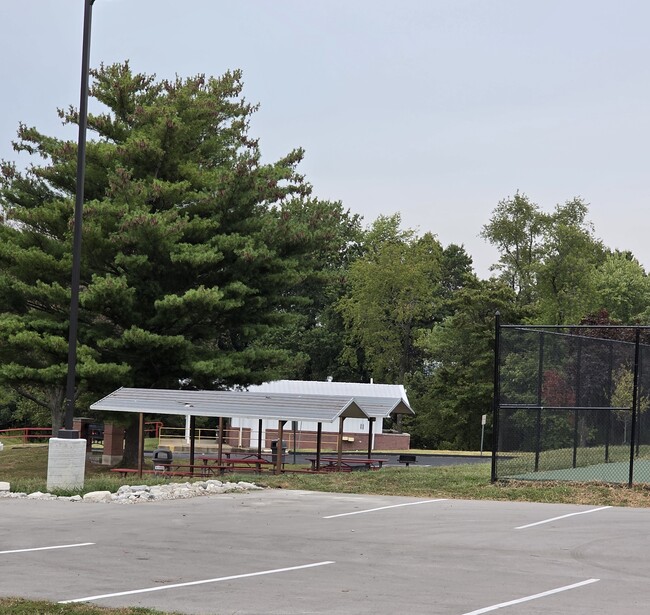 Pavillion view from kitchen window - 5421 Bermuda Dr