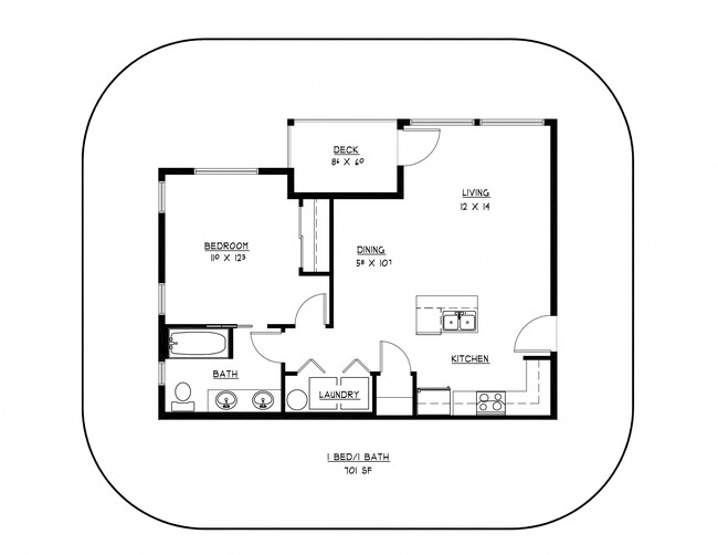 Floorplan - Hillside Apartments