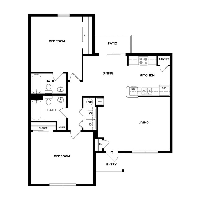 Floorplan - Crestview Senior Duplexes