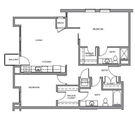 2BR/2BA - Elgin Artspace Lofts - For Artists Only