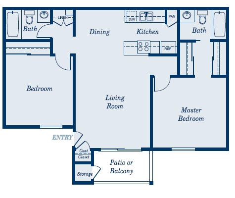 2BR/2BA - Beach Colony Apartments