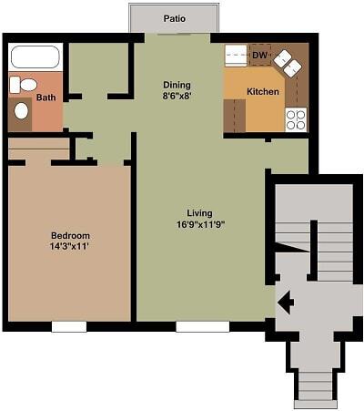 Floorplan - Vista Villa Apartments