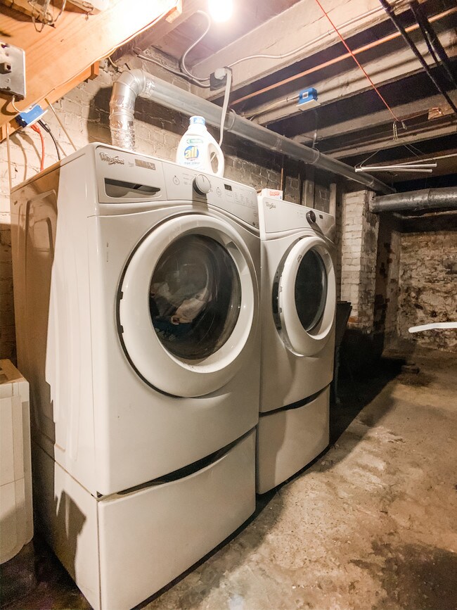 Private washer/dryer (in basement) - 51 Emerson St