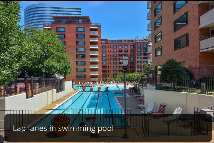 Lap lanes at pool - 1011 Arlington Blvd