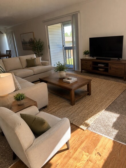 Ai Furnished Living Room - Castlewood Apartments