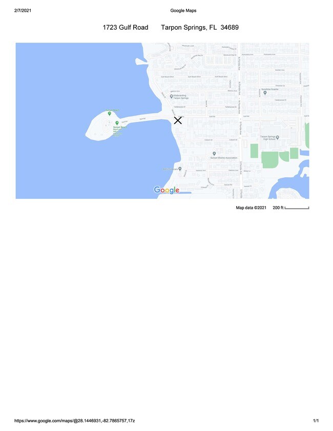 Location - 1723 Gulf Rd