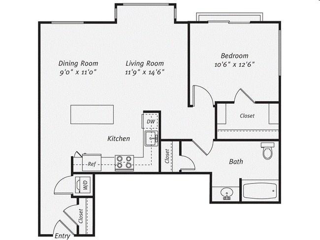 1BR/1BA - Wes on Western