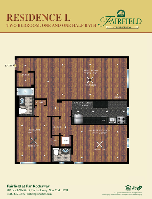 Floorplan - Fairfield At Far Rockaway