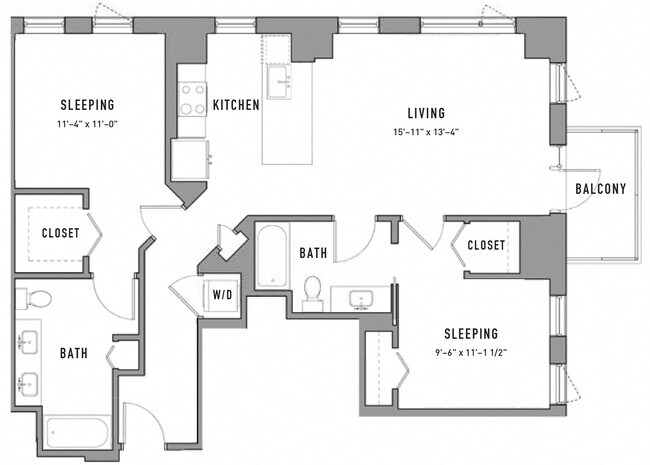 Floorplan - Residences at Addison Clark