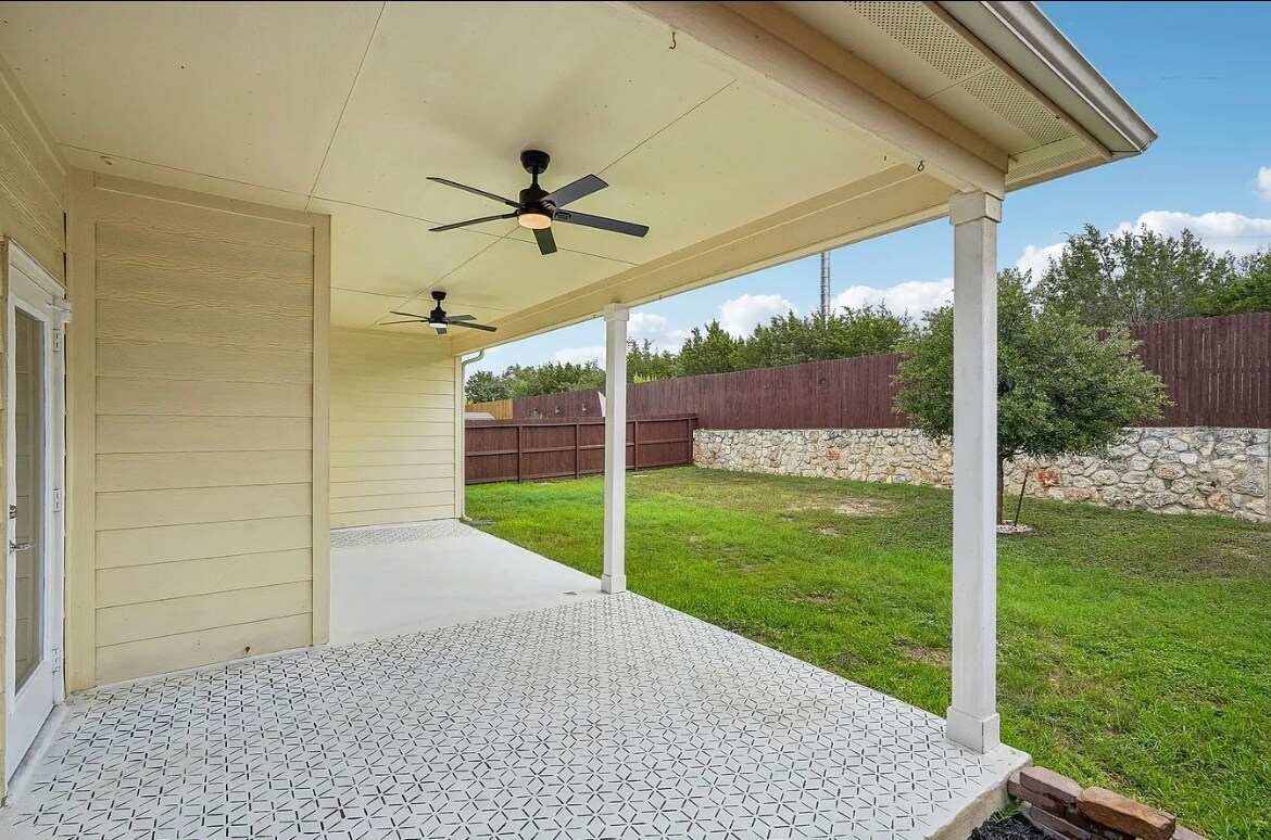Back porch- covered with ceiling fans - 27458 Camino Tower