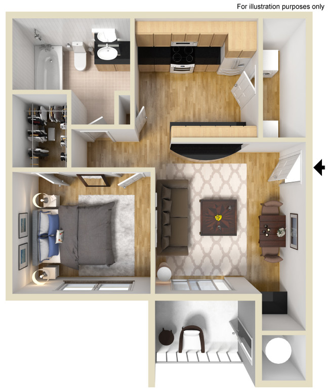 Floorplan - Mandalay Apartment Homes