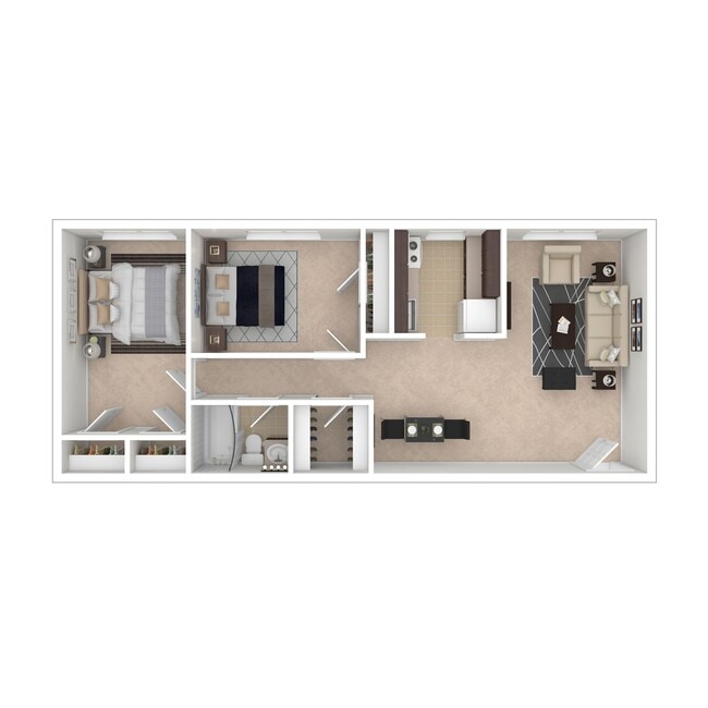 Floorplan - Overlook Apartments