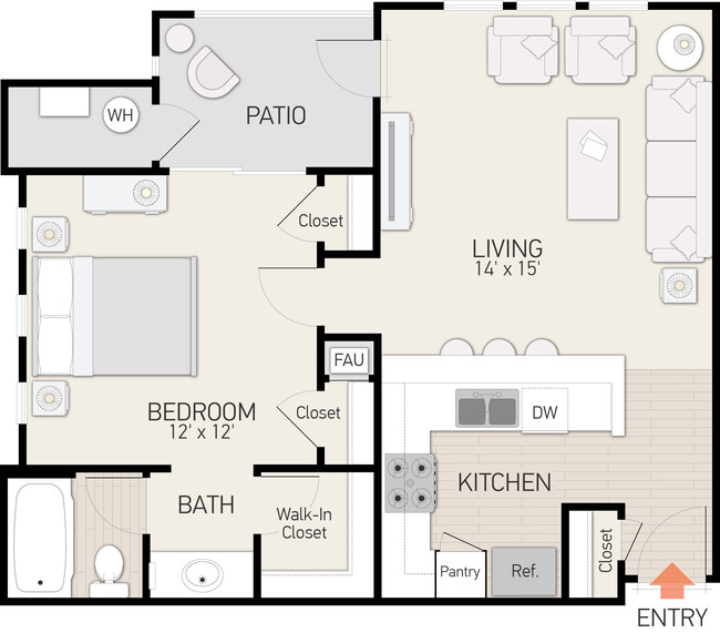 Floorplan - San Paulo Apartment Homes