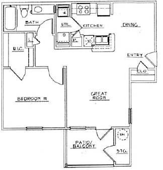 1BR/1BA - Spicewood Canyon Villas