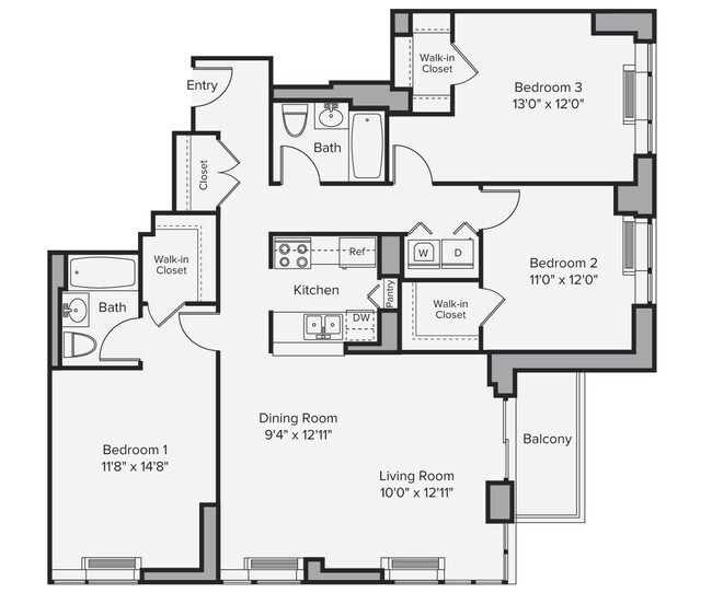 Floorplan - Avalon Riverview South Tower