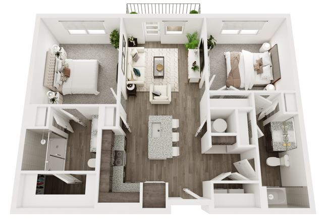 Floorplan - The Luxe at Las Colinas - Adult Active Living