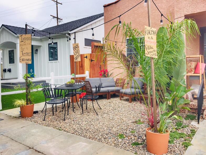 Work from home, chill, read, dine al fresco, chat with the friendly neighbors from your front yard patio. Backyard is currently under construction, likely completed by end of the year 2020. - 2120 Laverna Ave