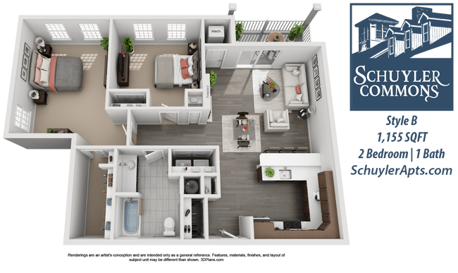 Floorplan - Schuyler Commons