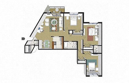 Floorplan - Highland Park Apartments