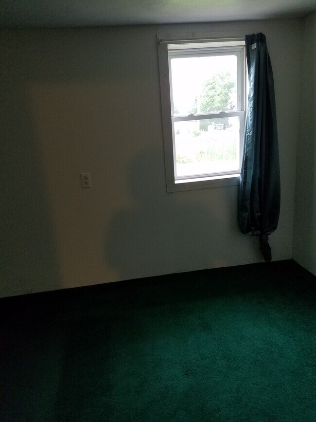 First floor Bedroom, north wall. Wall to wall carpeting, one window. - 15 Goodrich St