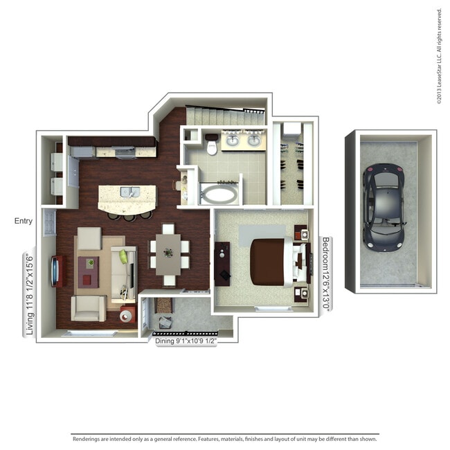 Floorplan - Valencia Place Apartments