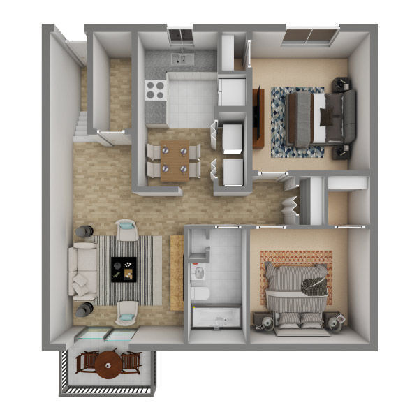 Floorplan - Parkville Place Apartments